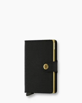 Secrid Mini Wallet Crisple Black and Gold