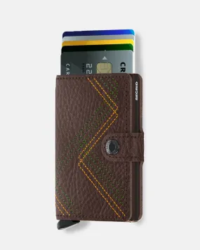 Secrid Mini Wallet Stitch Linea Espresso