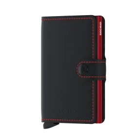 Secrid Miniwallet – Matte Black & Red