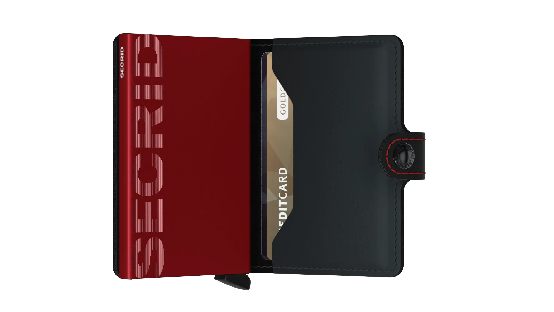 Secrid Miniwallet – Matte Black & Red