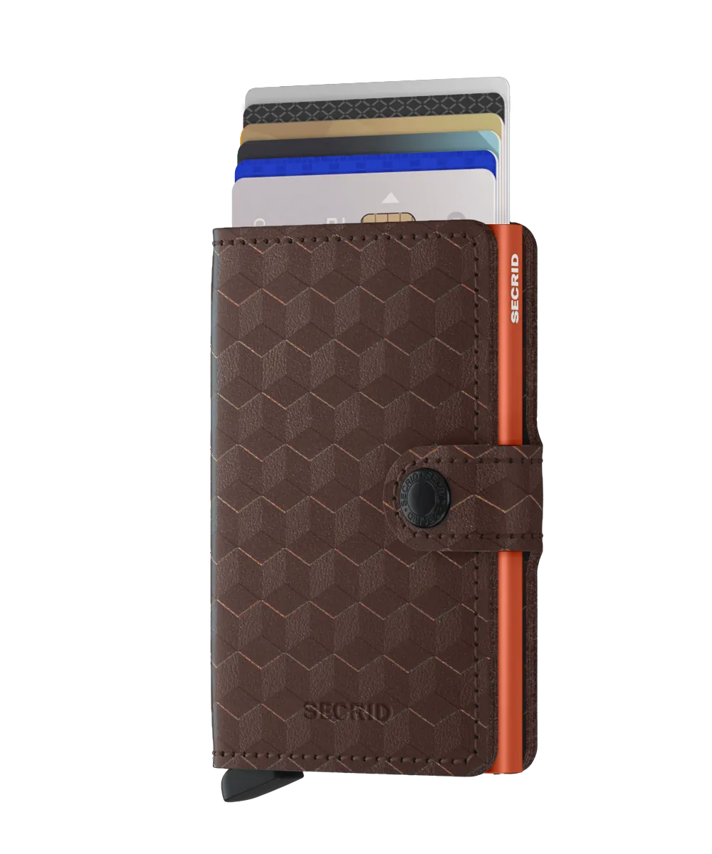 Secrid Miniwallet – Optical Brown/Orange