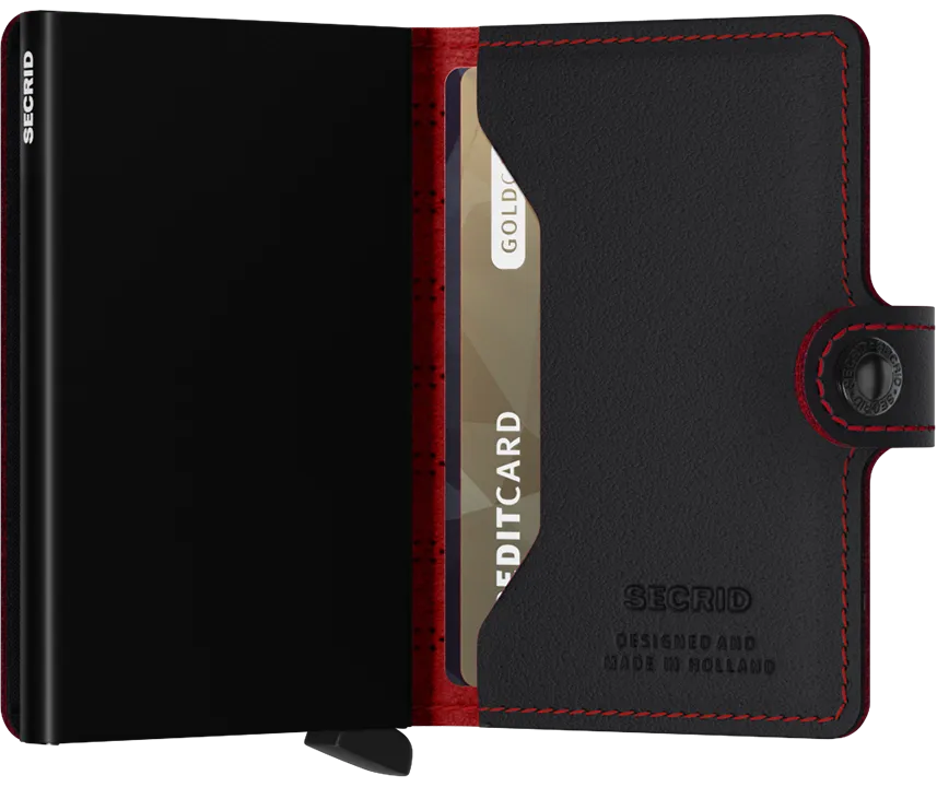 Secrid Miniwallet Fuel - Black/Red