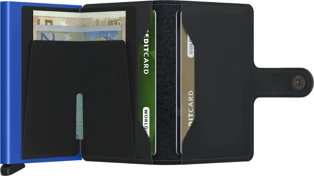 SECRID Miniwallet Matte Black & Blue