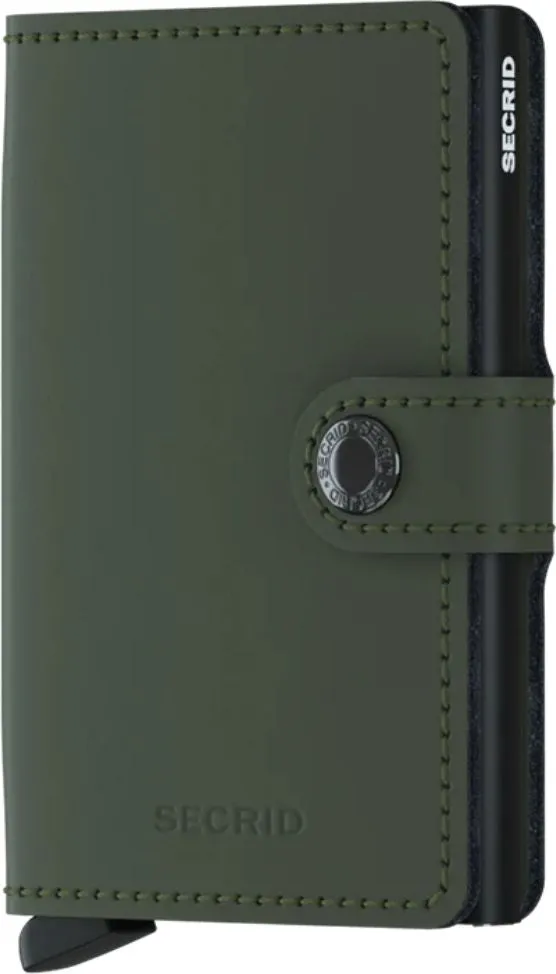 SECRID Miniwallet Matte Green-black