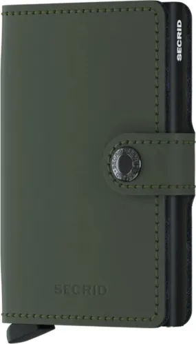 SECRID Miniwallet Matte Green-black