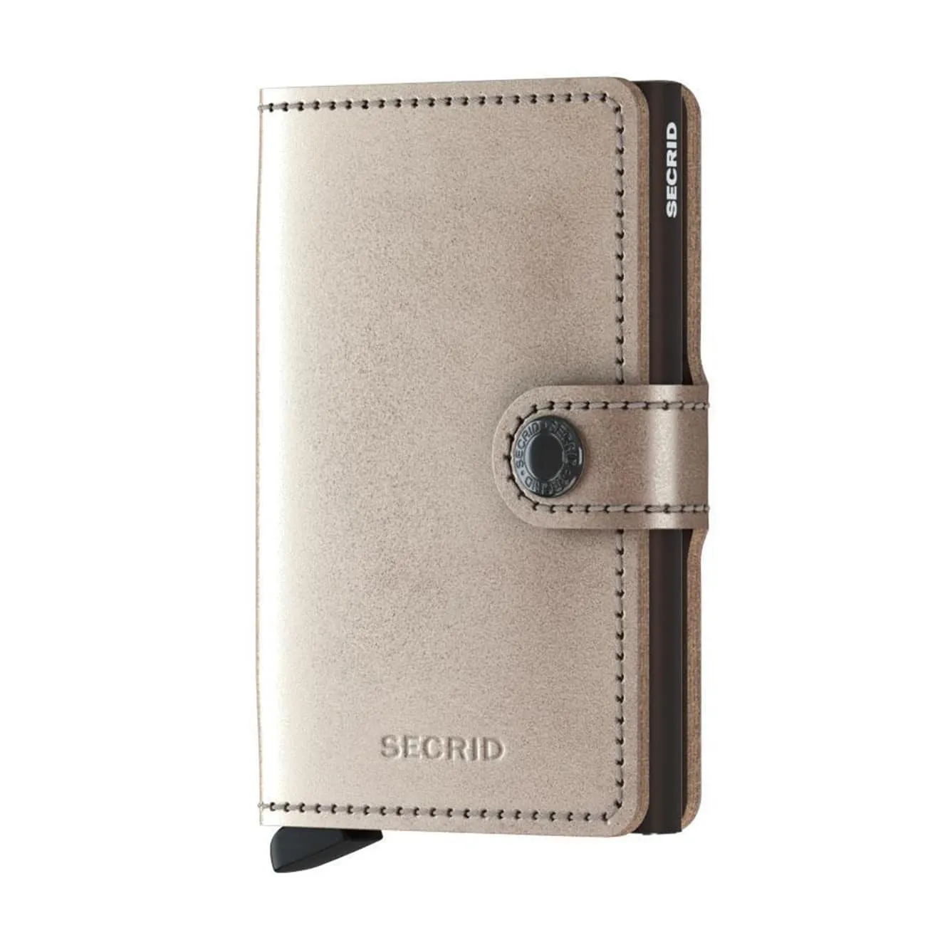 Secrid Miniwallet Metallic Champagne-Brown