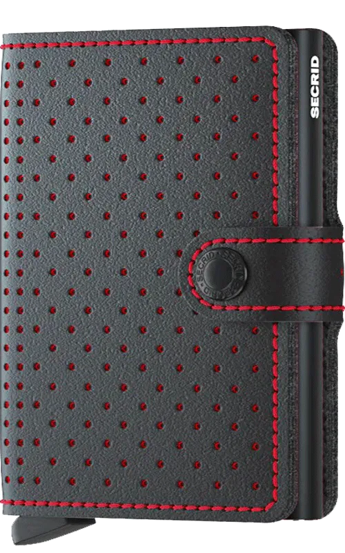 Secrid Perforated Black/Red Mini Wallet 