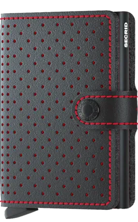 Secrid Perforated Black/Red Mini Wallet 