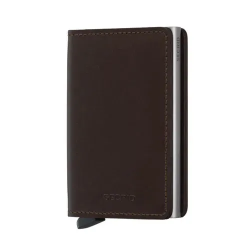 Secrid Slim Original Wallet in Dark Brown