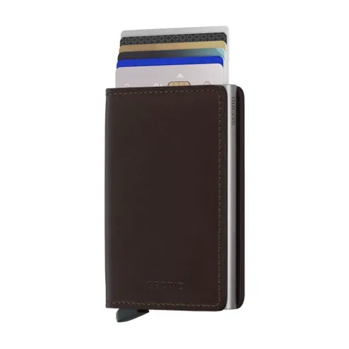 Secrid Slim Original Wallet in Dark Brown