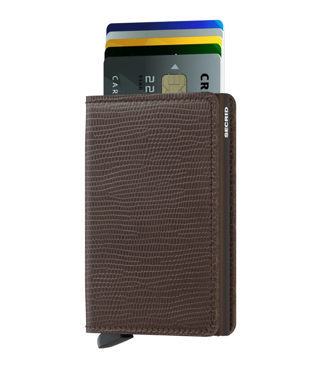 Secrid Slim Rango Wallet in Brown-Brown