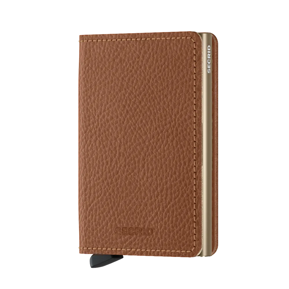 Secrid Slim Veg Tanned Wallet in Caramello/Sand