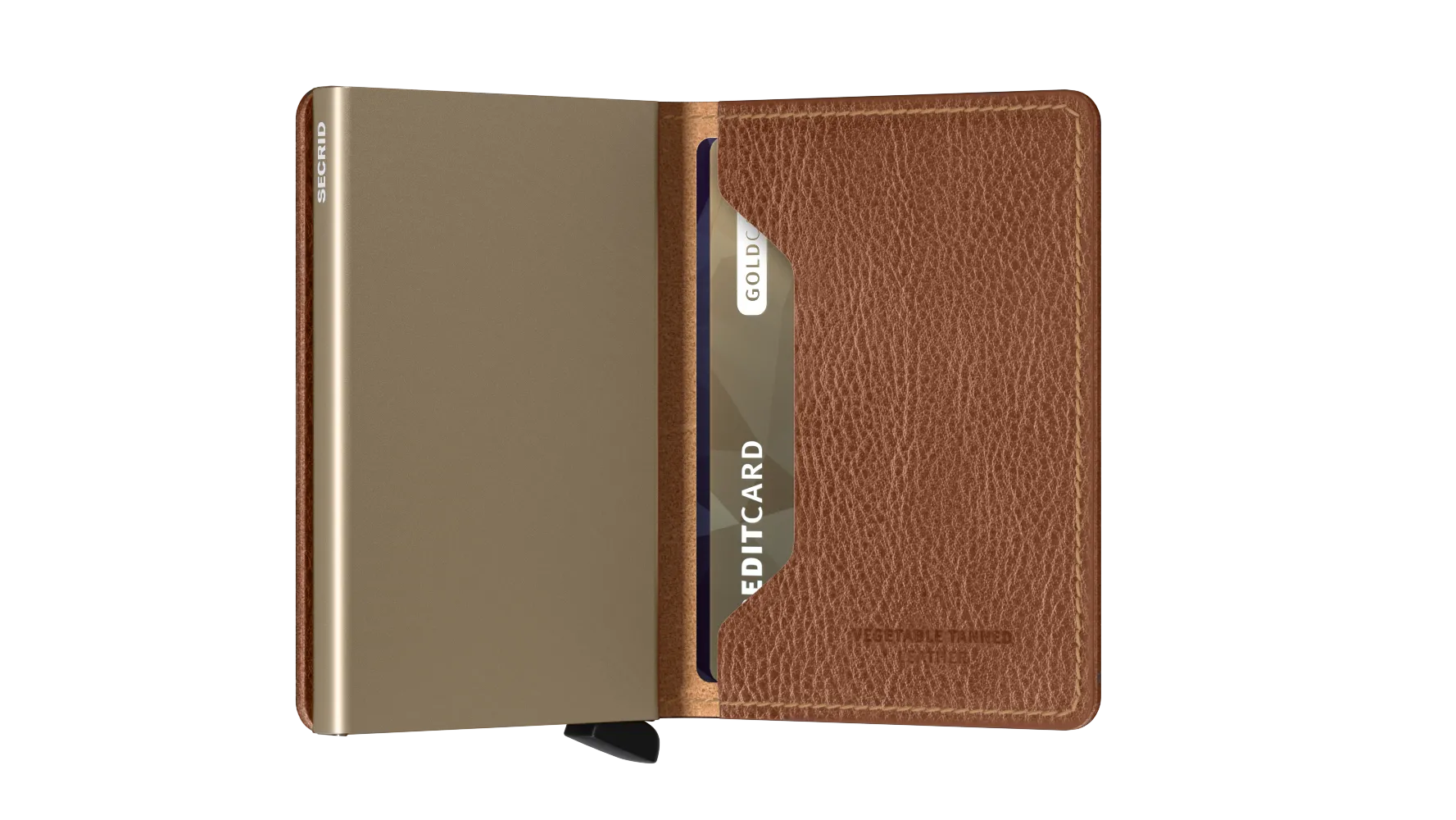 Secrid Slim Veg Tanned Wallet in Caramello/Sand