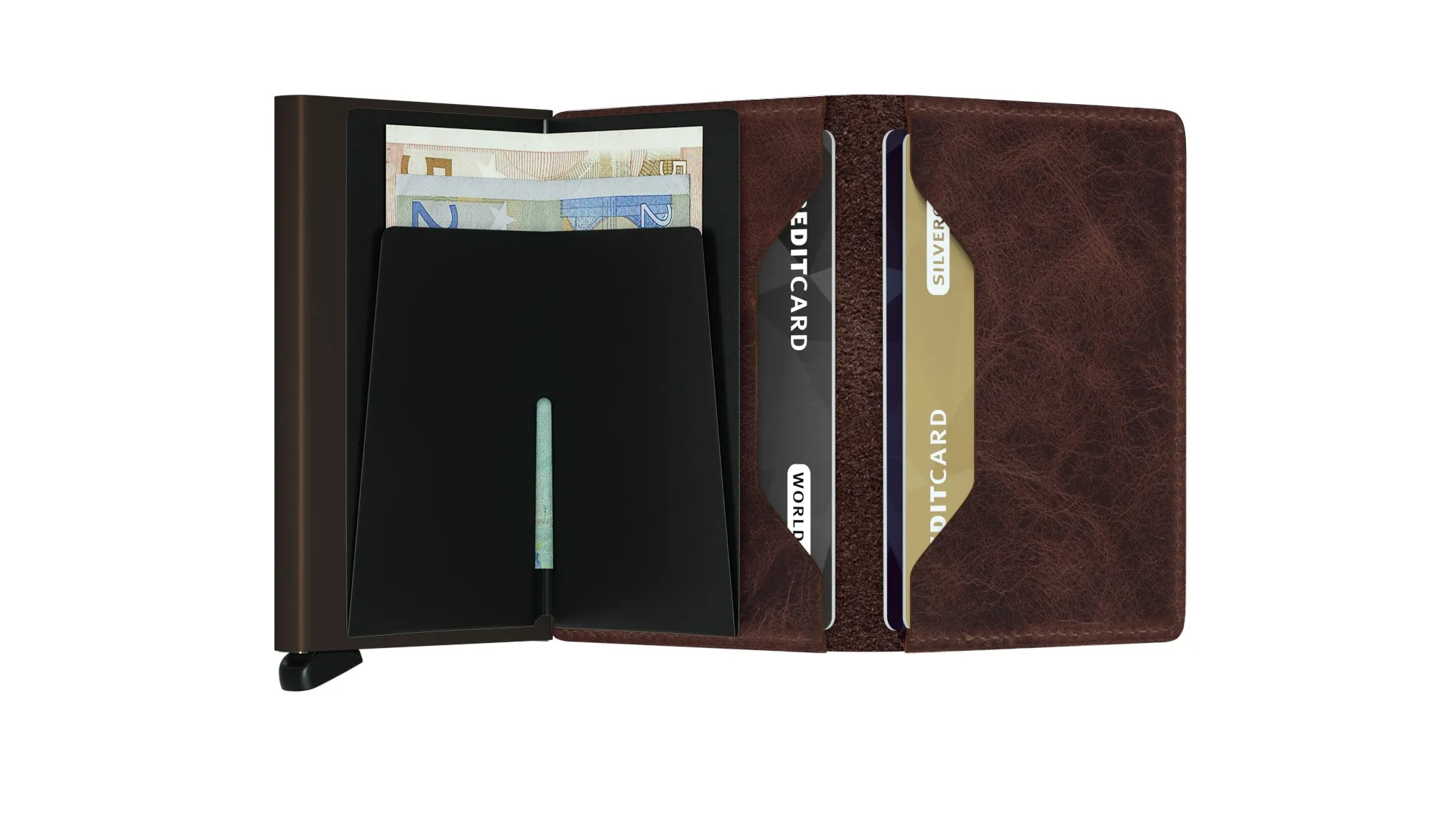 Secrid Slim Vintage Wallet in Chocolate