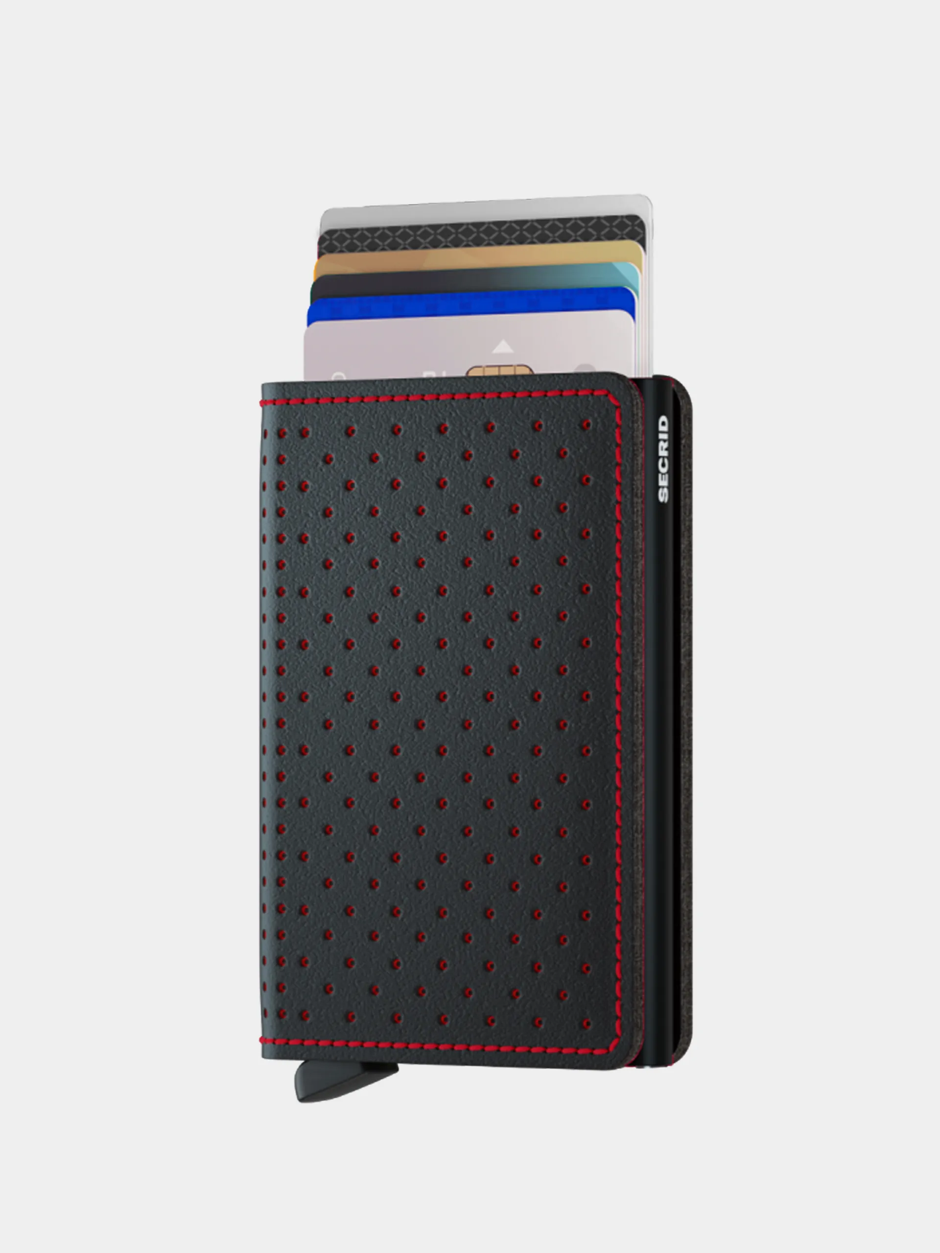 Secrid Slimwallet Wallet (perforated black red)