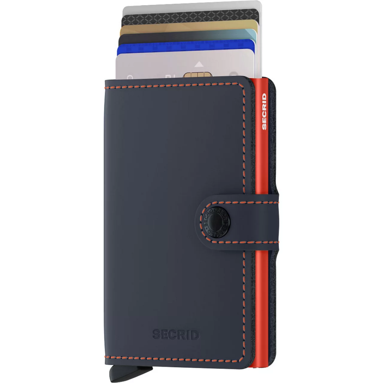 SECRID The Sustainable Edit Matte Mini Wallet - Nightblue Orange