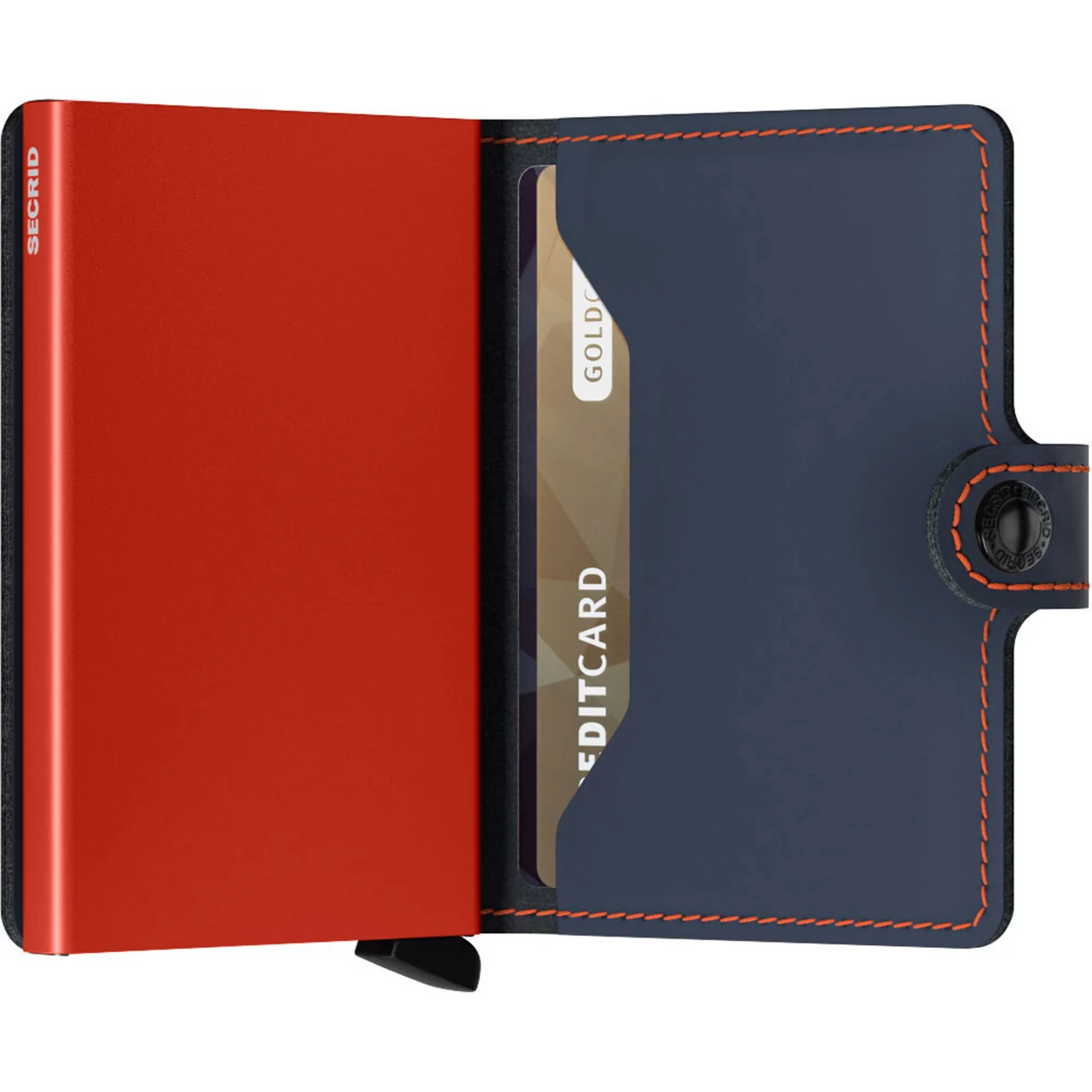 SECRID The Sustainable Edit Matte Mini Wallet - Nightblue Orange