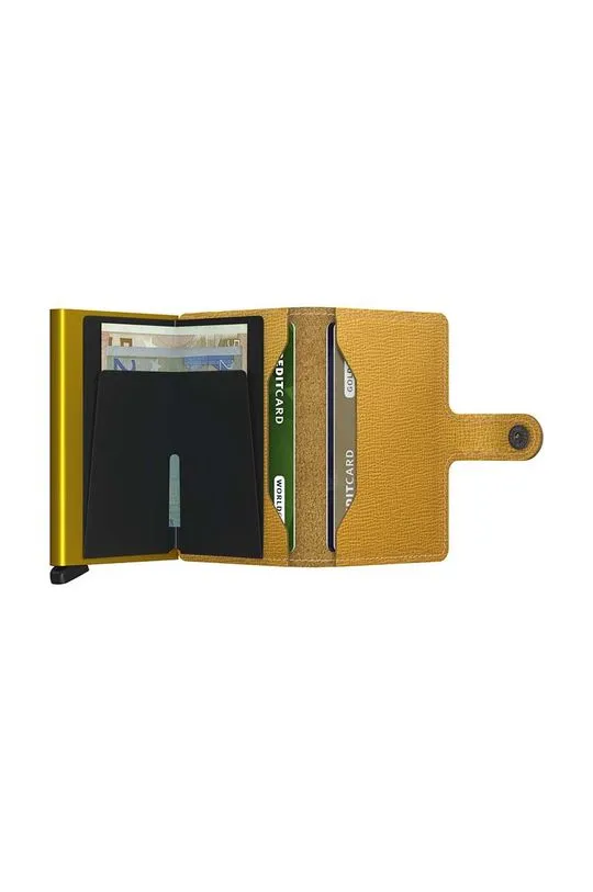 Secrid wallet Crisple Ochre yellow color