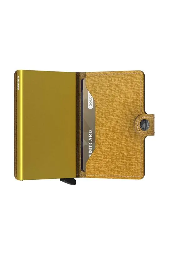 Secrid wallet Crisple Ochre yellow color