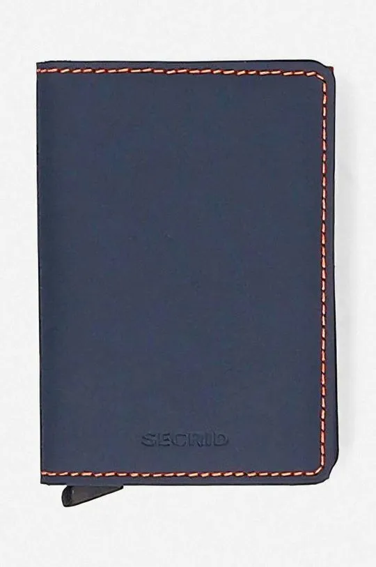 Secrid wallet Slimwallet Matte SM-Nightblue & Orange navy blue color