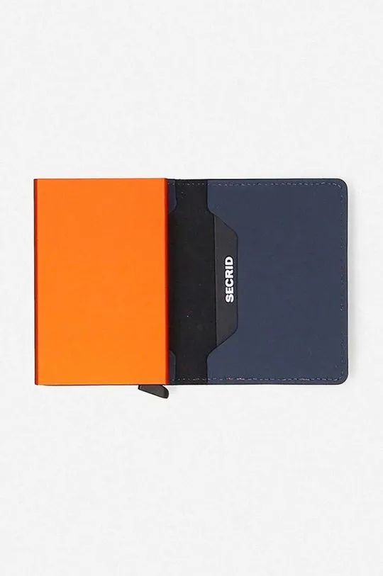 Secrid wallet Slimwallet Matte SM-Nightblue & Orange navy blue color