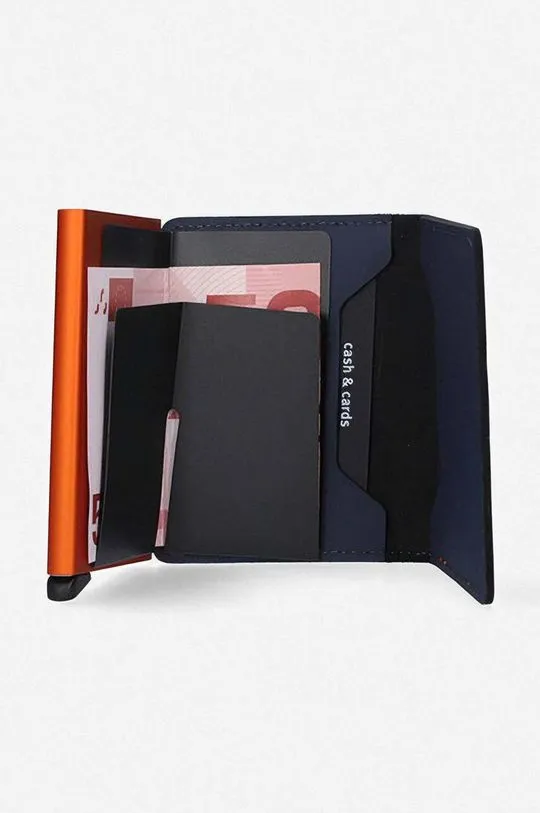 Secrid wallet Slimwallet Matte SM-Nightblue & Orange navy blue color