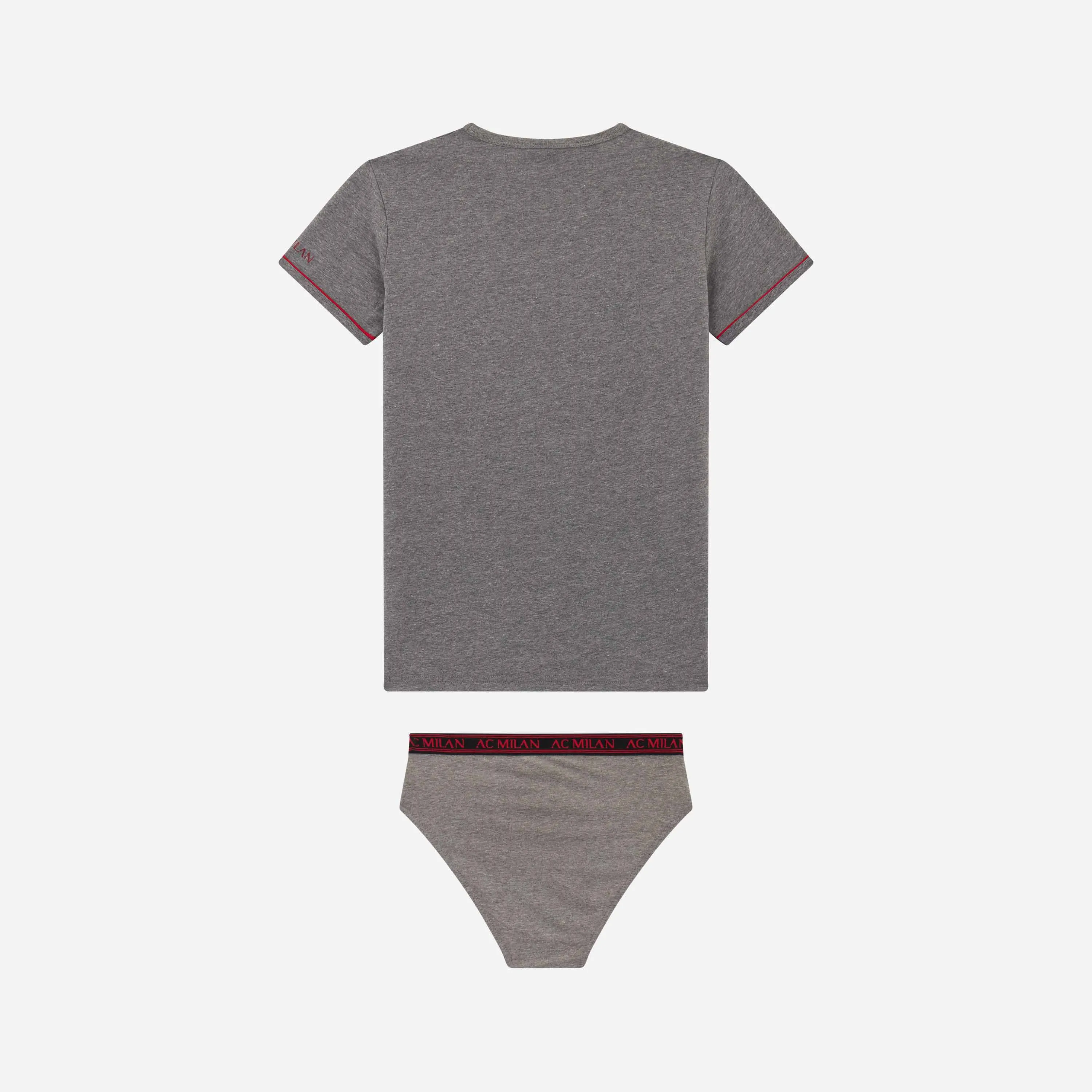 SET T-SHIRT E SLIP BAMBINO GRIGIO MILAN