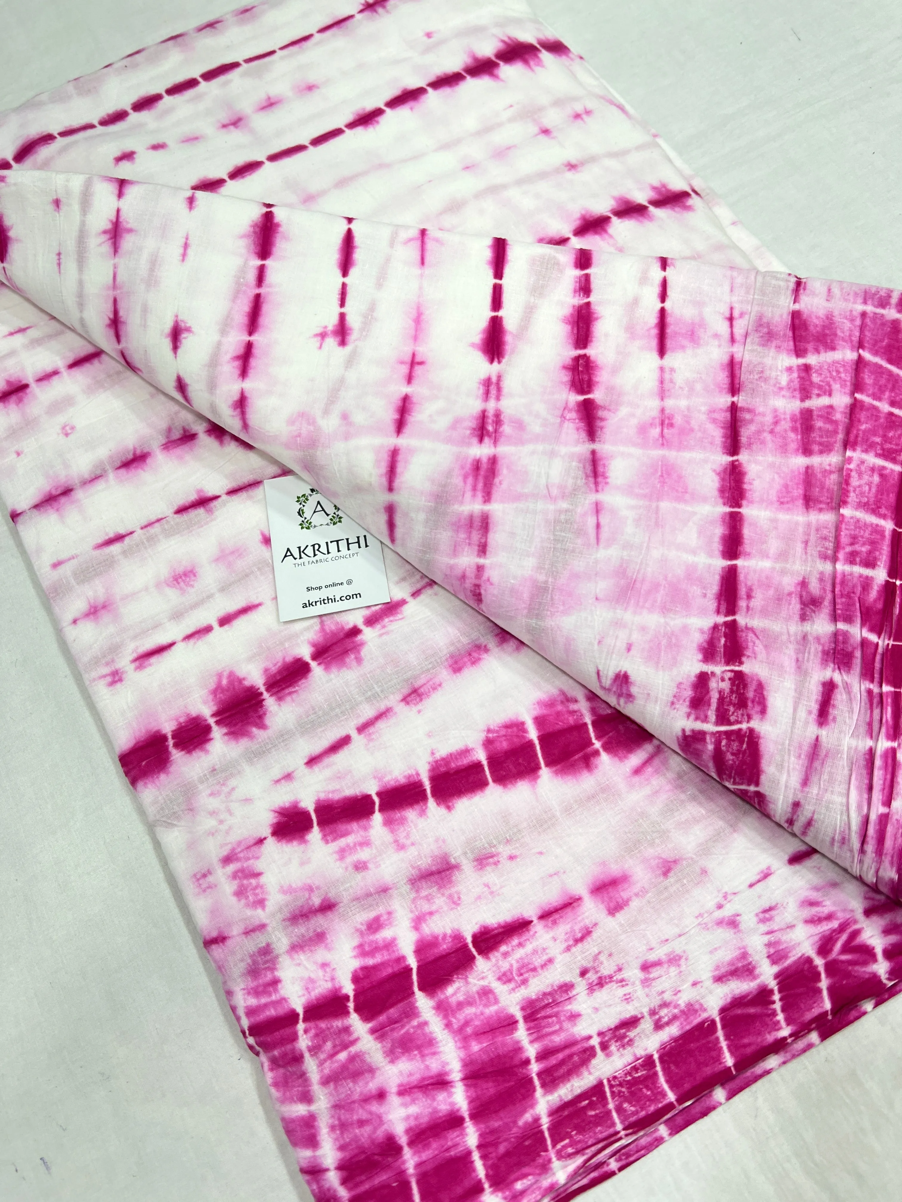 Shibori Printed pure cotton fabric