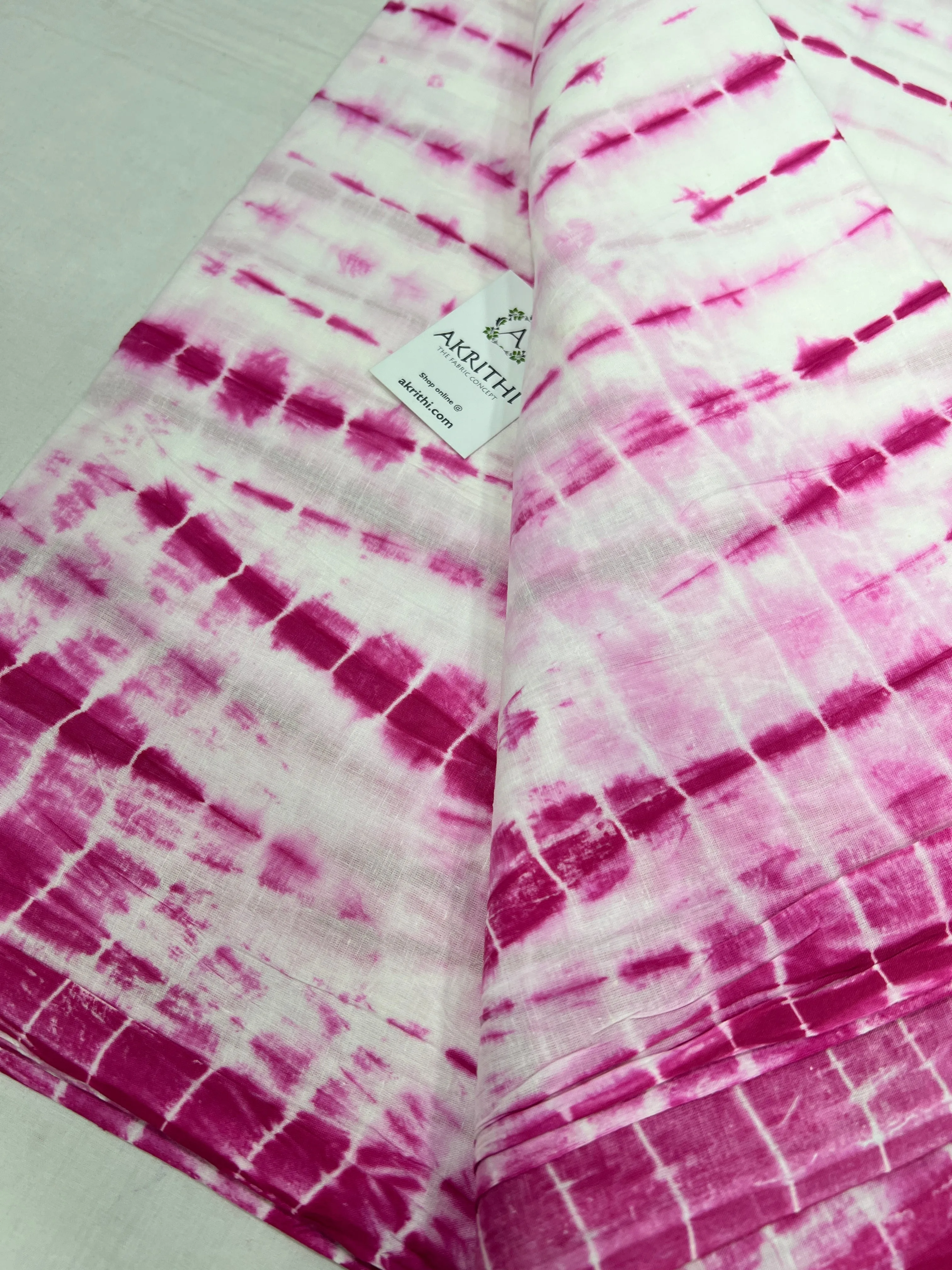 Shibori Printed pure cotton fabric