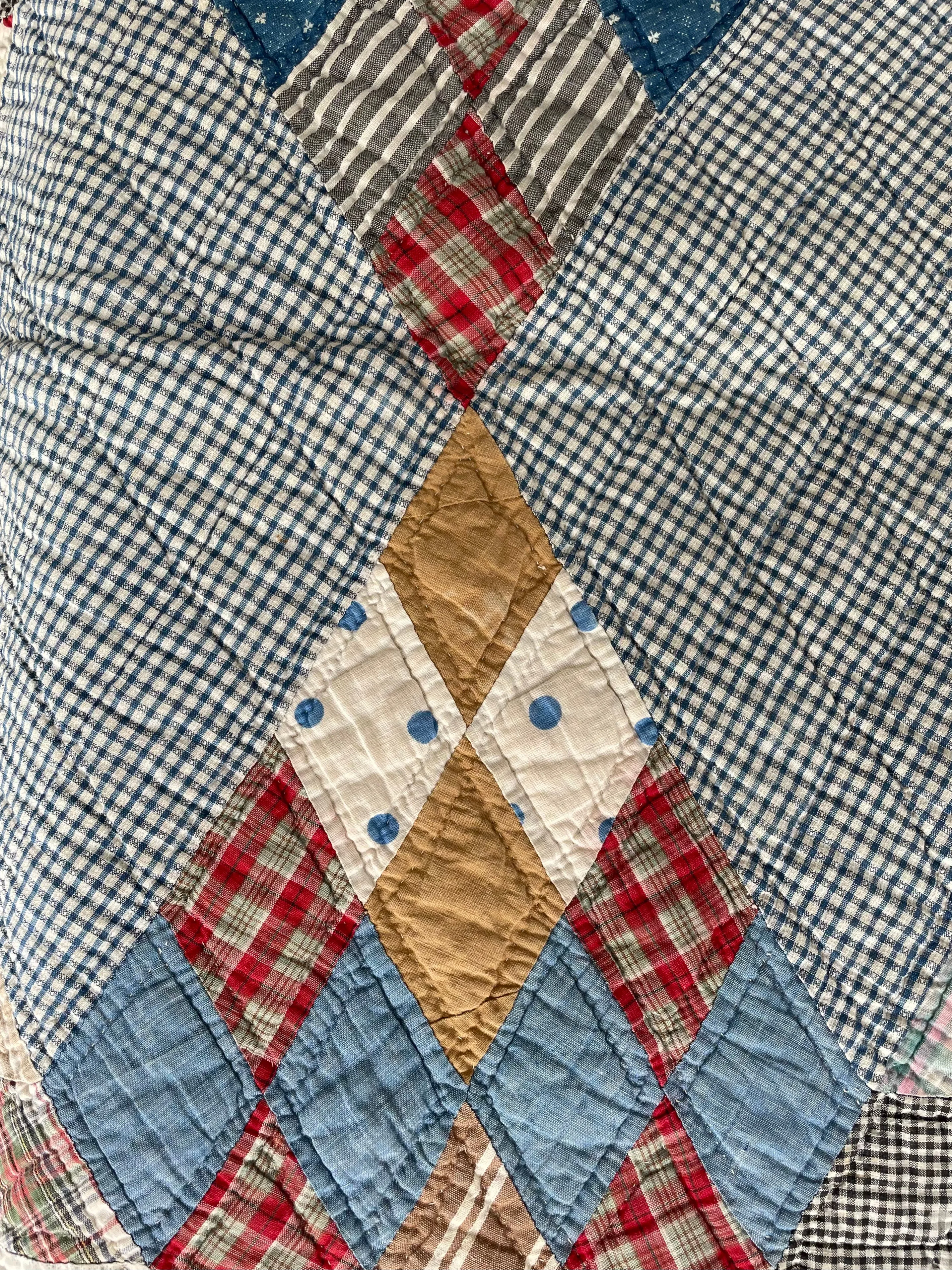 Six Pointed Star 1940s Quilt