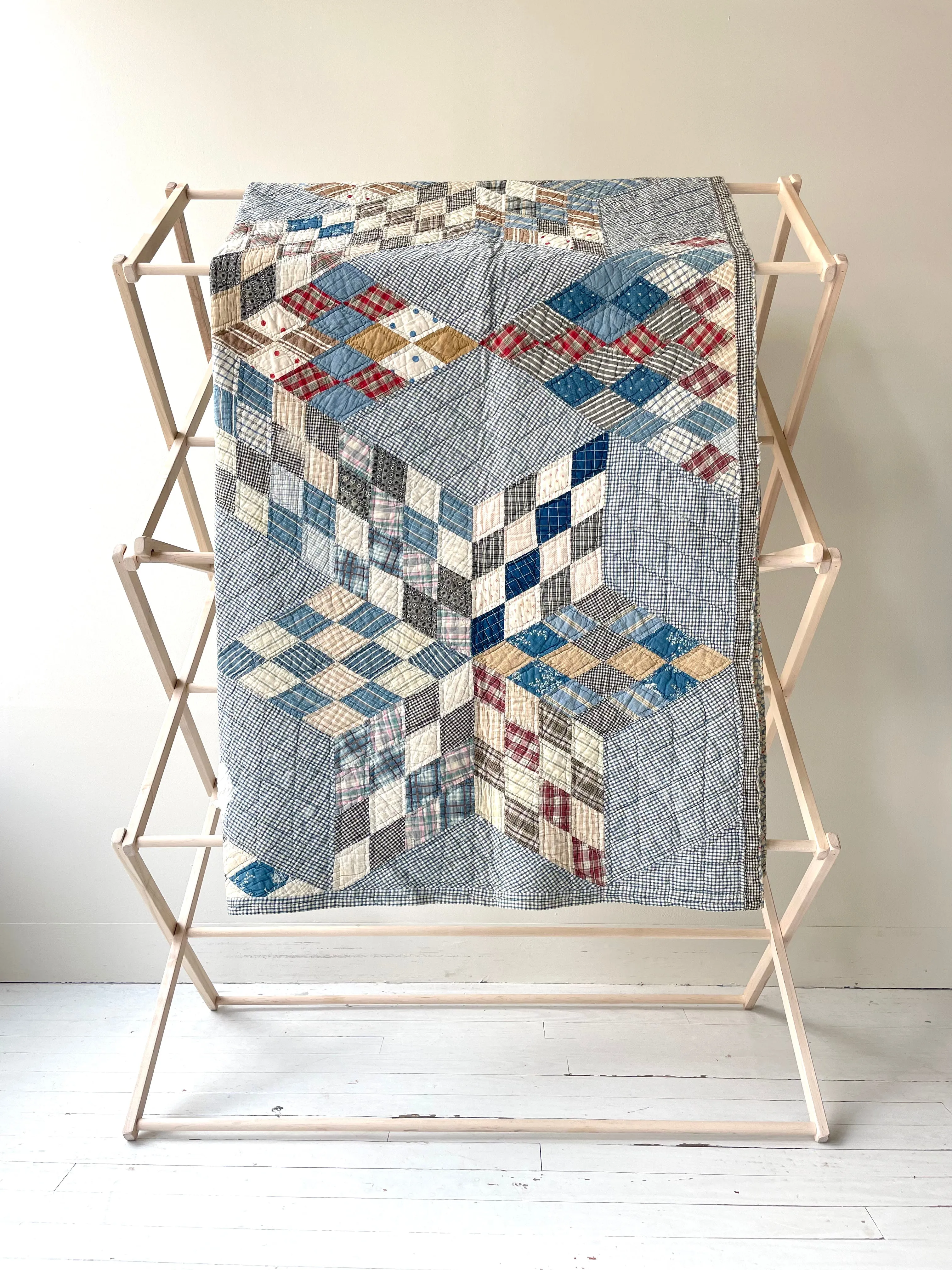 Six Pointed Star 1940s Quilt