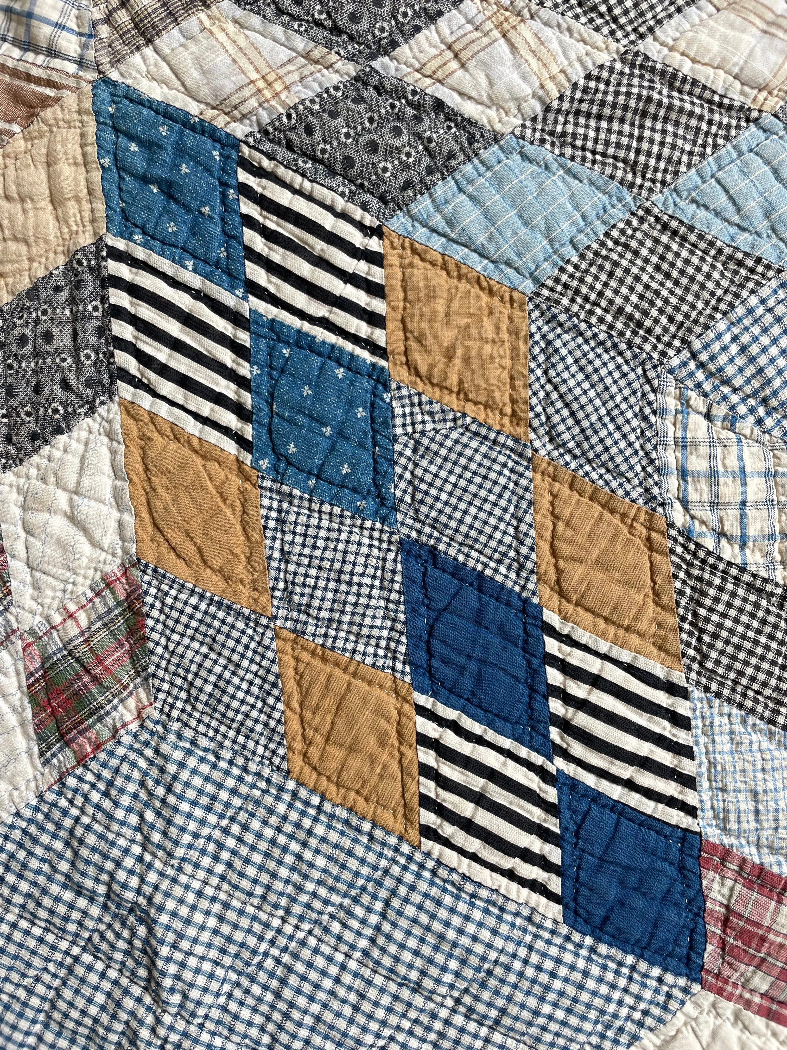 Six Pointed Star 1940s Quilt