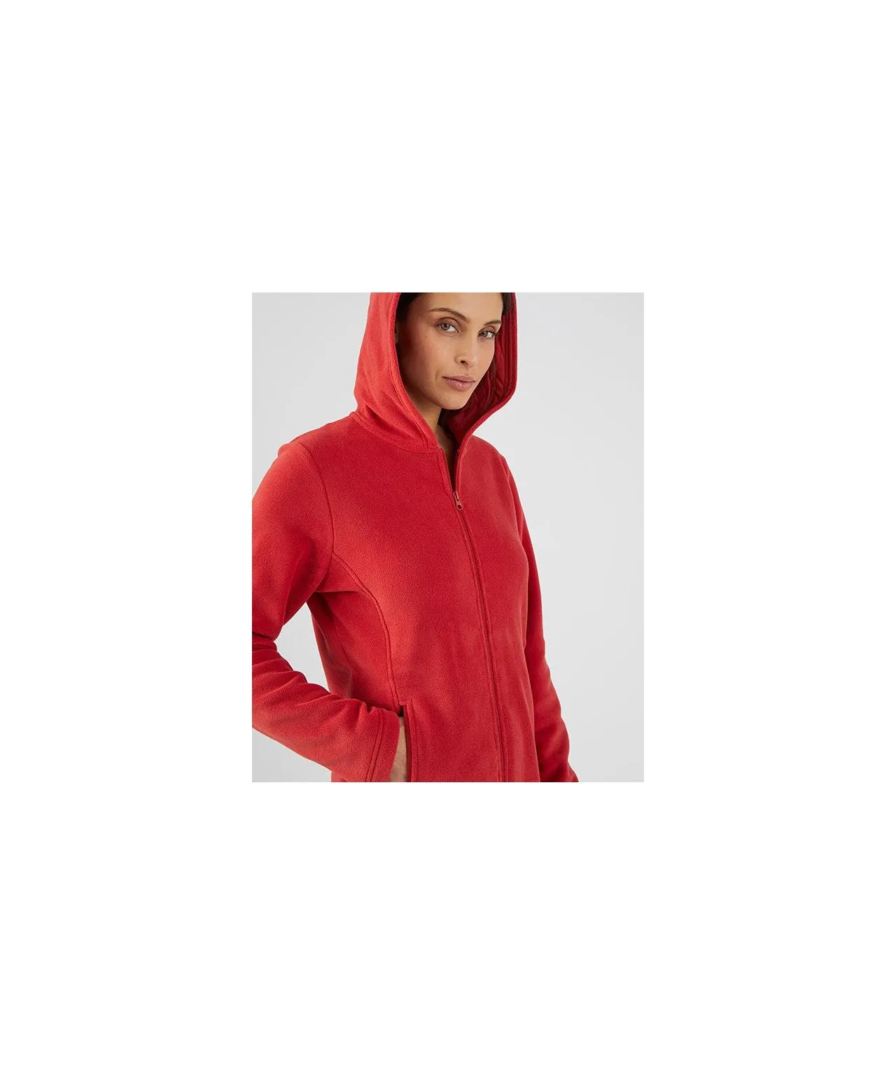 Skin Soft Hooded Zip-up Fleece 