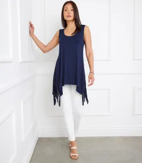 Sleeveless Fringe Top