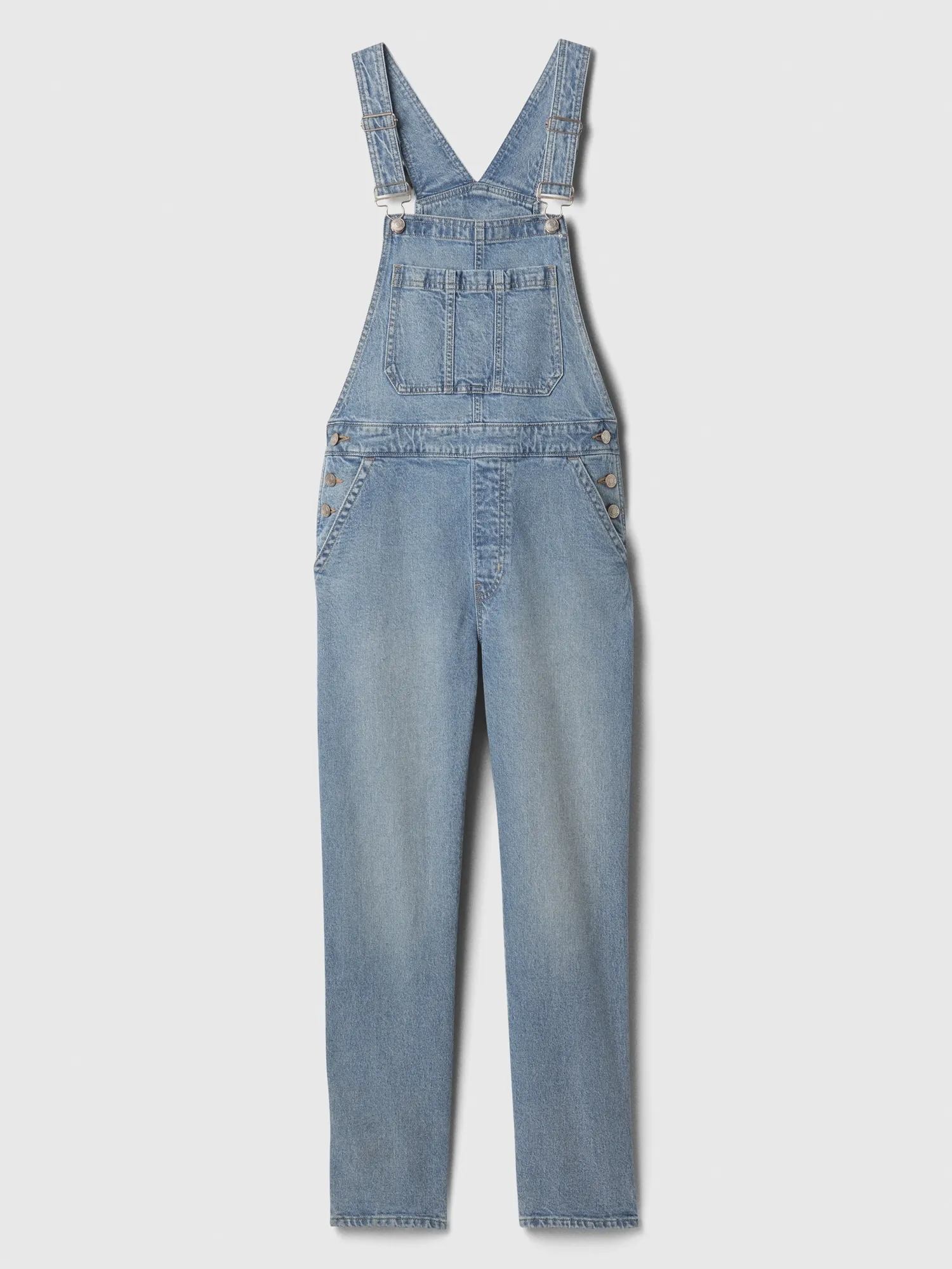 Slouchy Denim Overalls