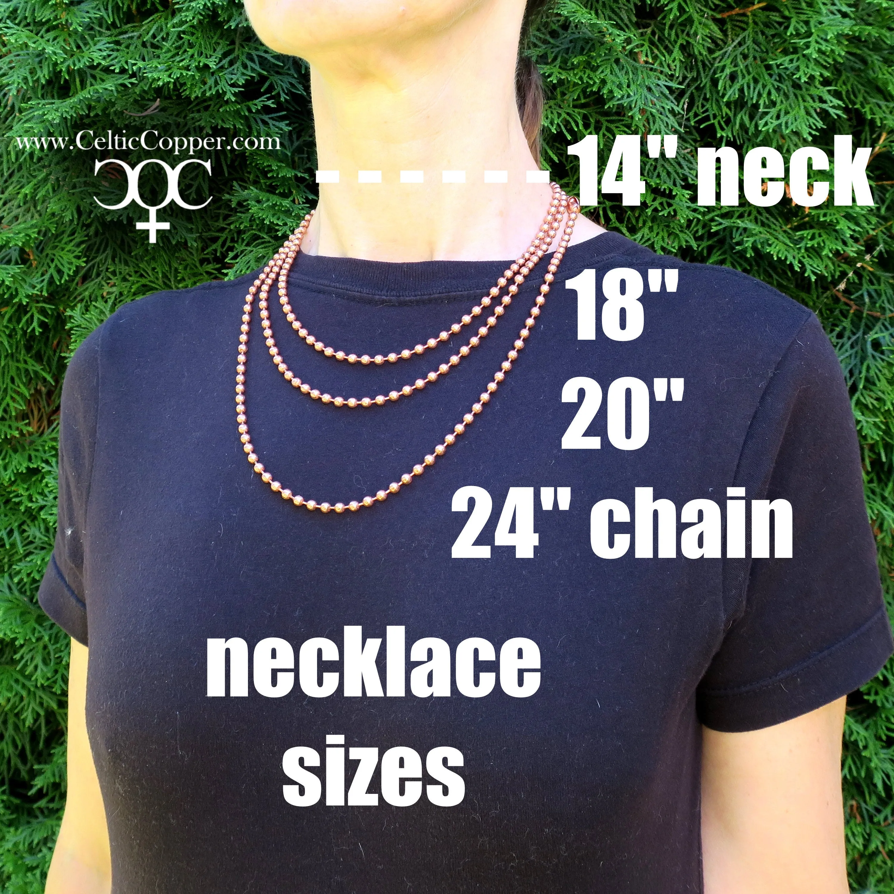 Solid Copper Necklace Chain Medium 5mm Cuban Curb Chain Necklace NC72 Pure Copper Curb Curb Chain Necklace 18 Inch Chain