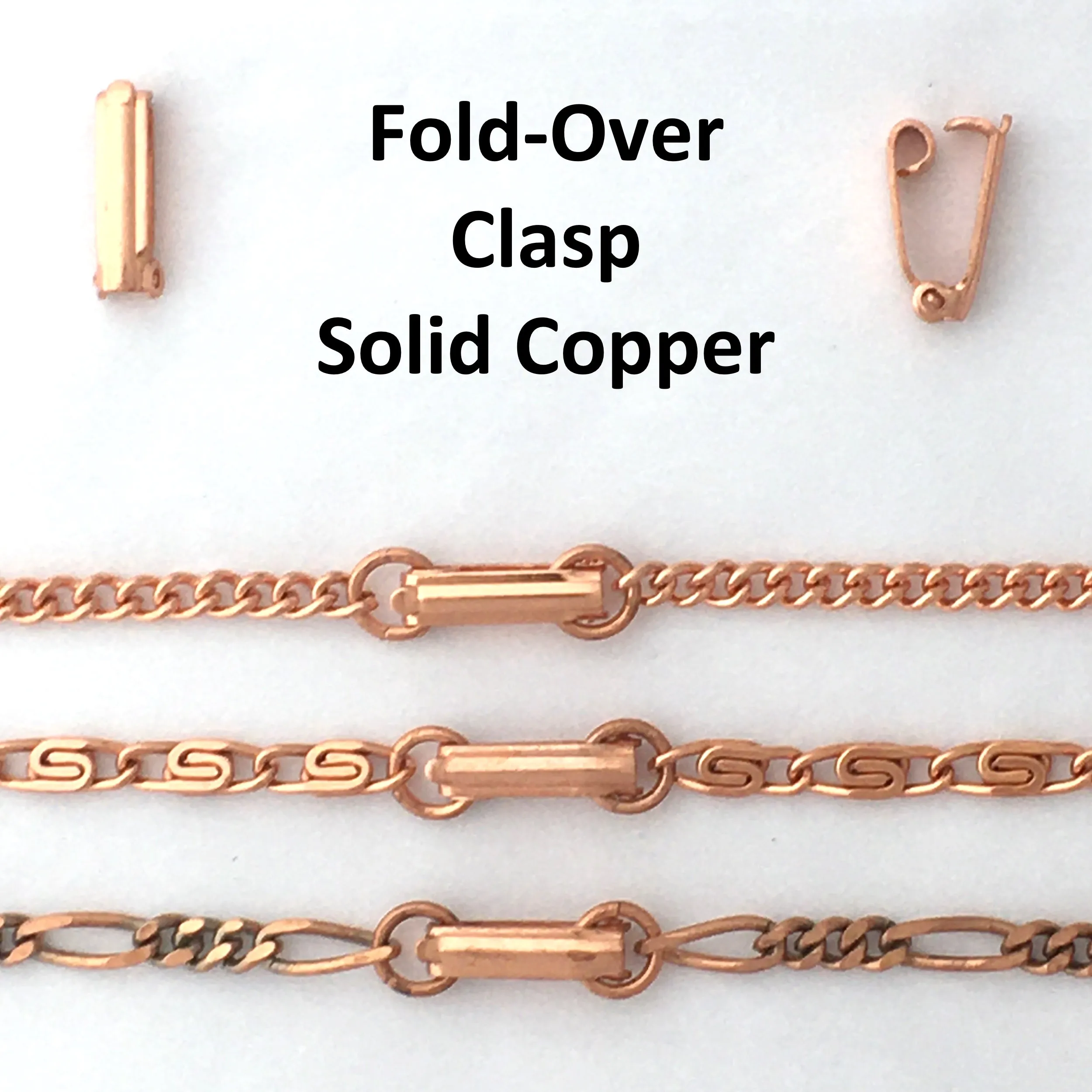 Solid Copper Necklace Chain Medium 5mm Cuban Curb Chain Necklace NC72 Pure Copper Curb Curb Chain Necklace 18 Inch Chain