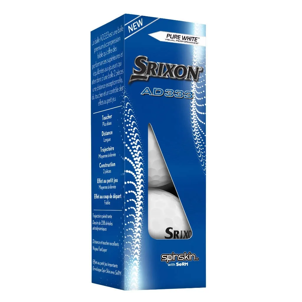 Srixon Ad333 Pure White - Golfballen Bedrukken