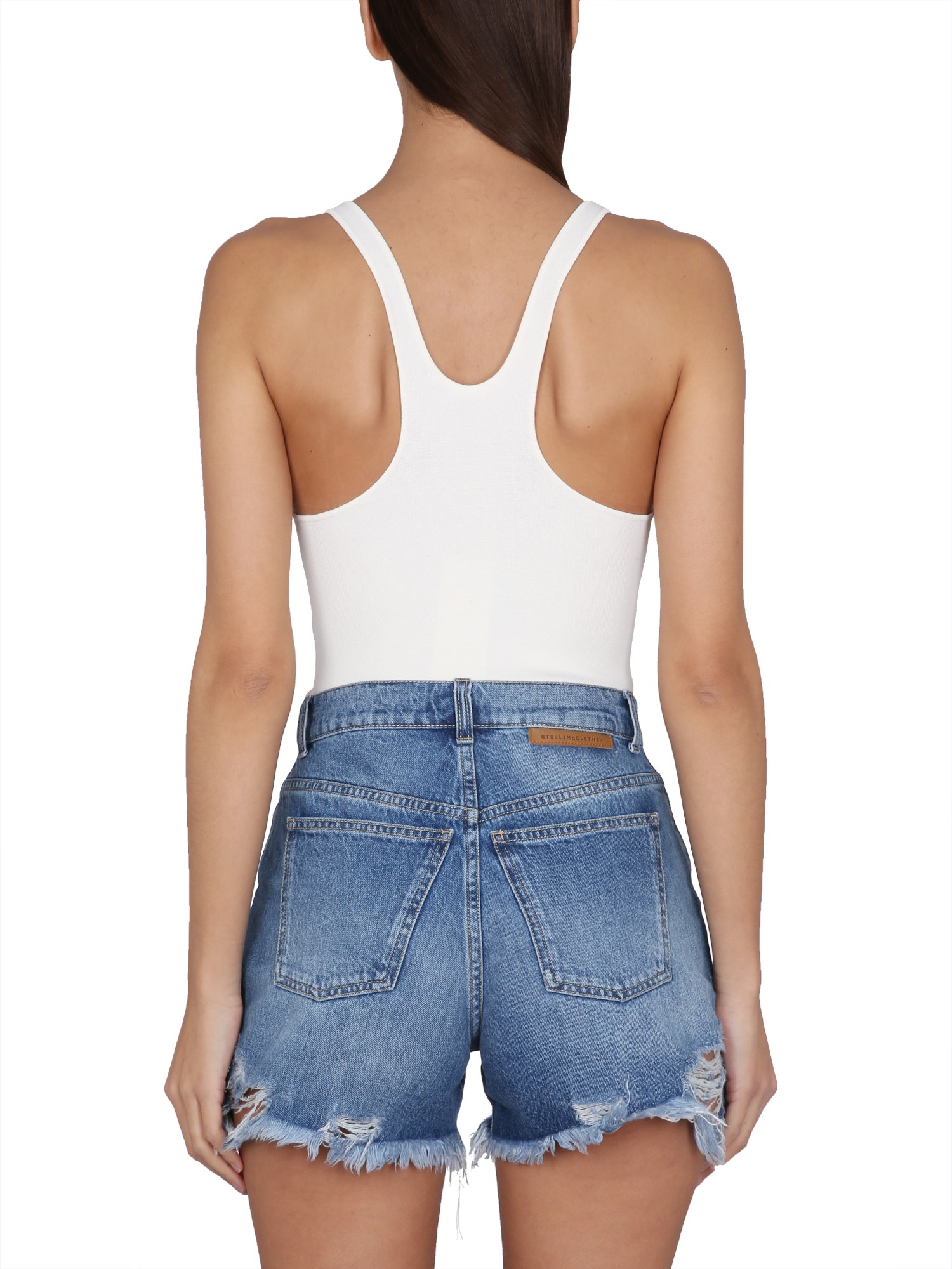 STELLA McCARTNEY    COMPACT VISCOSE KNIT BODYSUIT