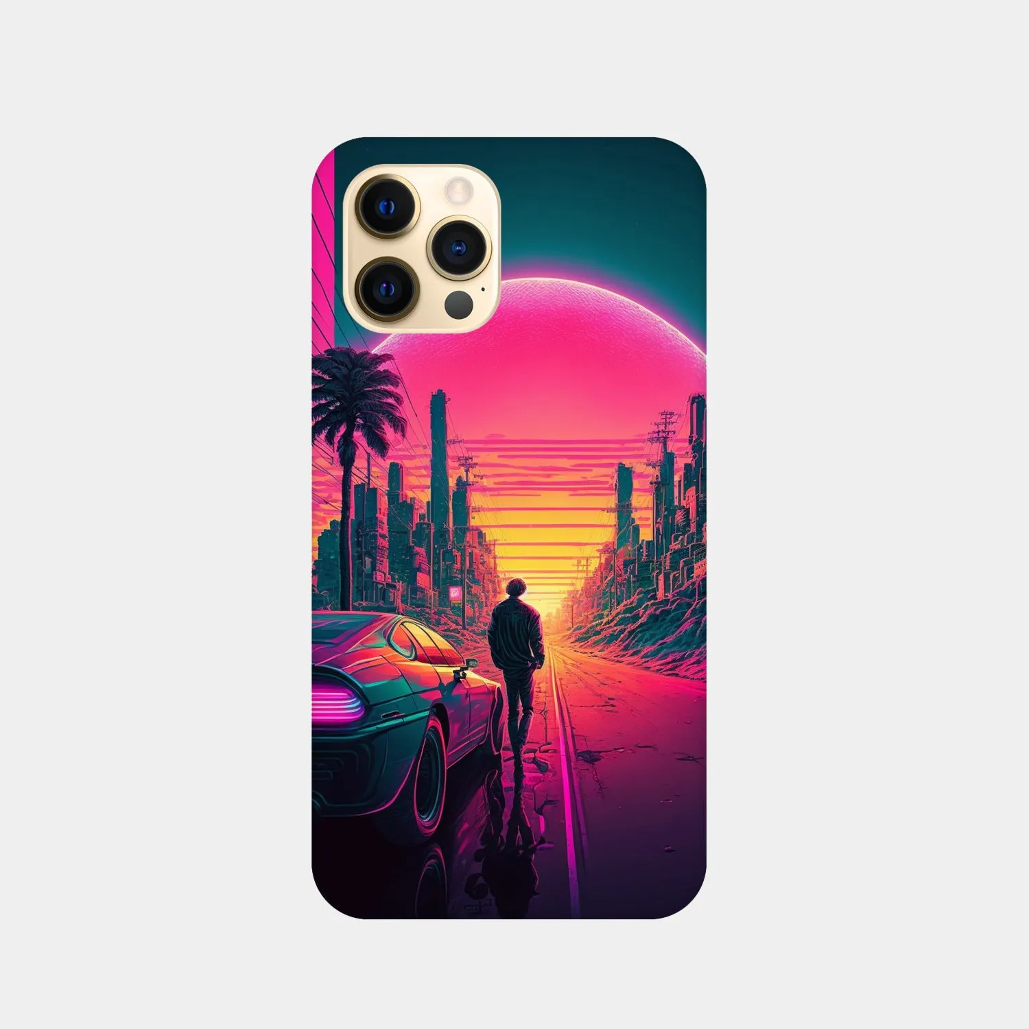 Sunset Cyberpunk Phone Case