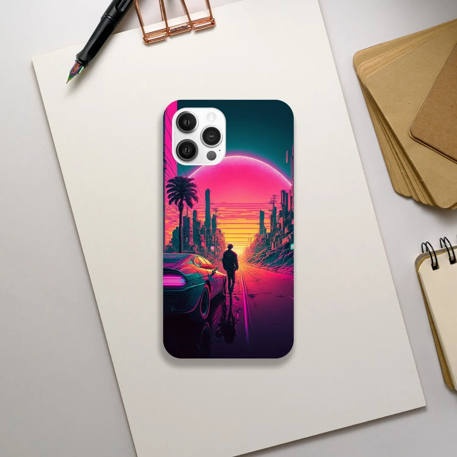 Sunset Cyberpunk Phone Case