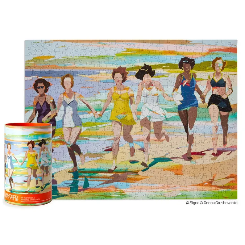 Sunset Swim 500 Piece Jigsaw Puzzle