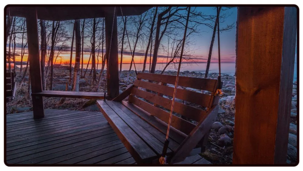 swing Sunset Desk Mat