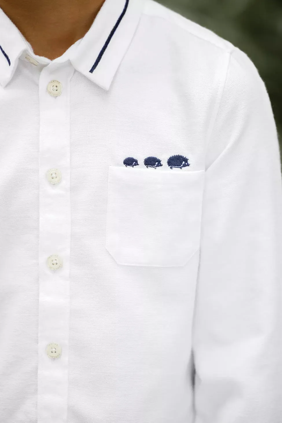 Tartine LS Button Up Shirt w/ Collar Piping