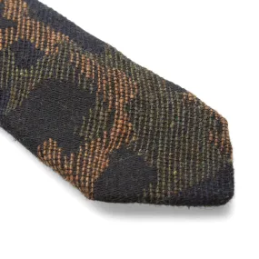 The Hill-Side Jacquard Camo Pointed TieOlive