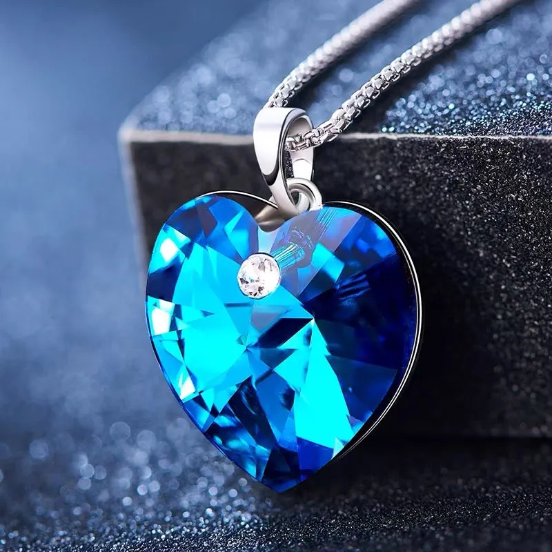 The pure Swarovski crystal heart necklace