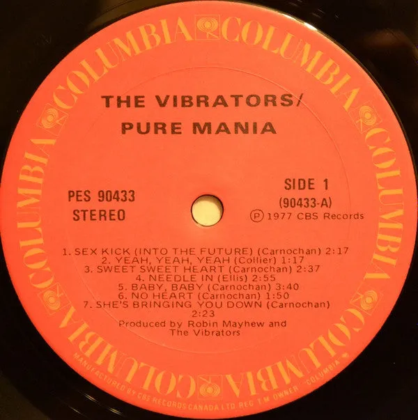 The Vibrators ~ Pure Mania