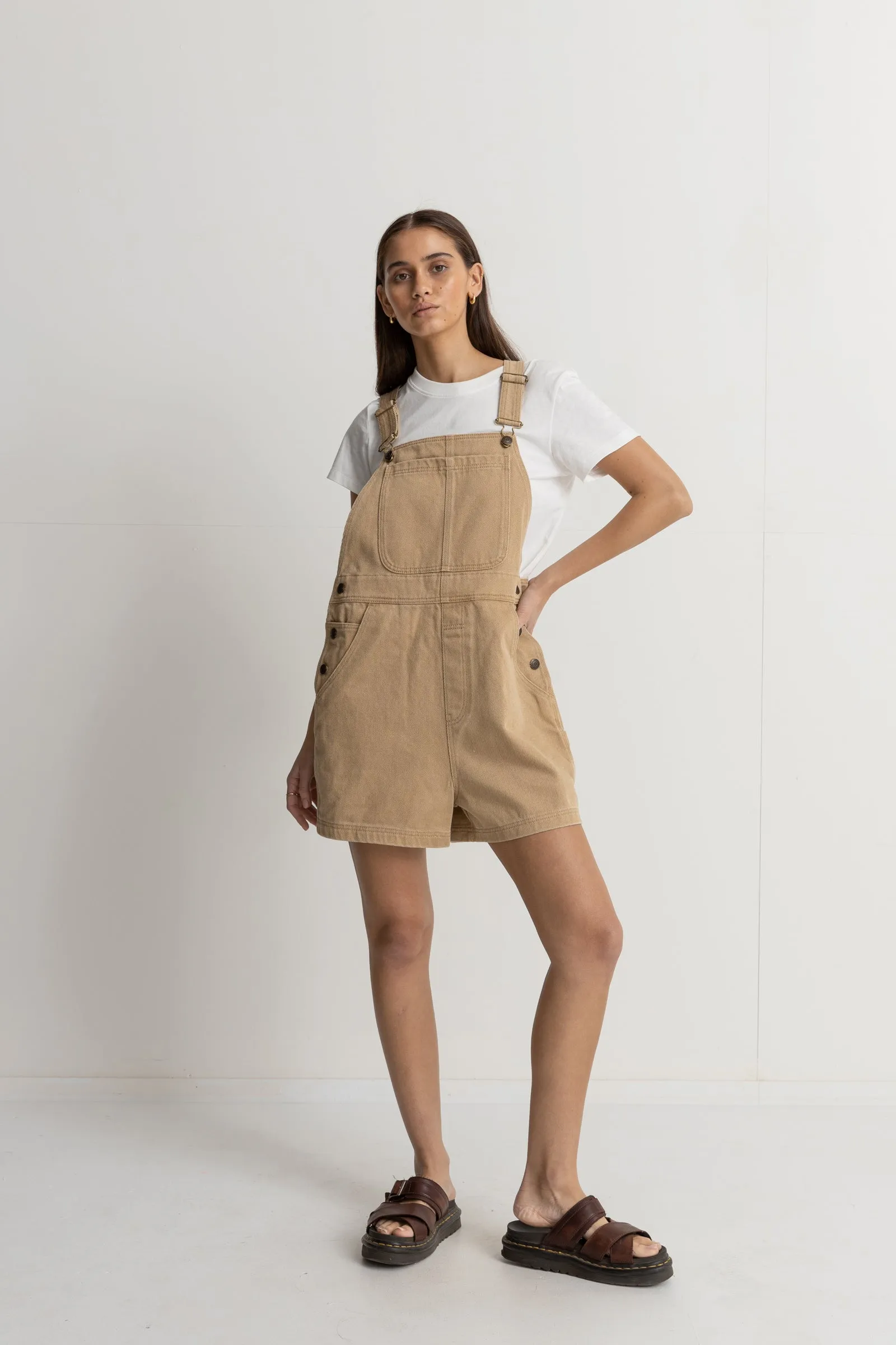 Tide Short Overall  Caramel