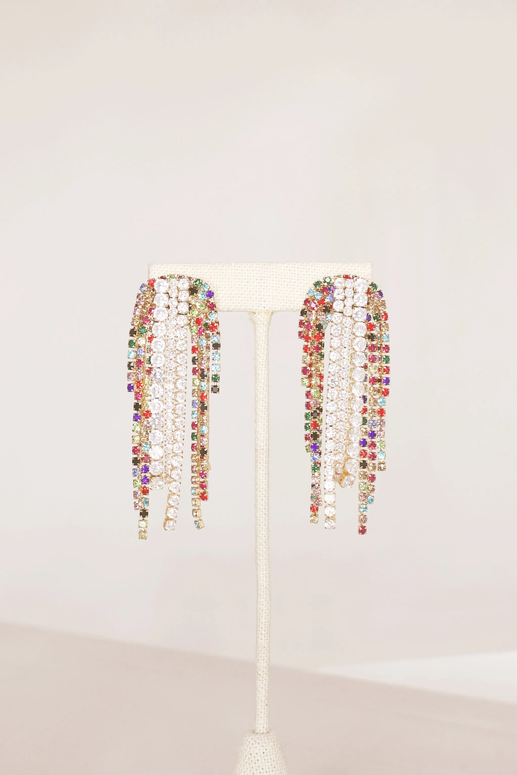 Tiffany Fringe Earrings - Multi