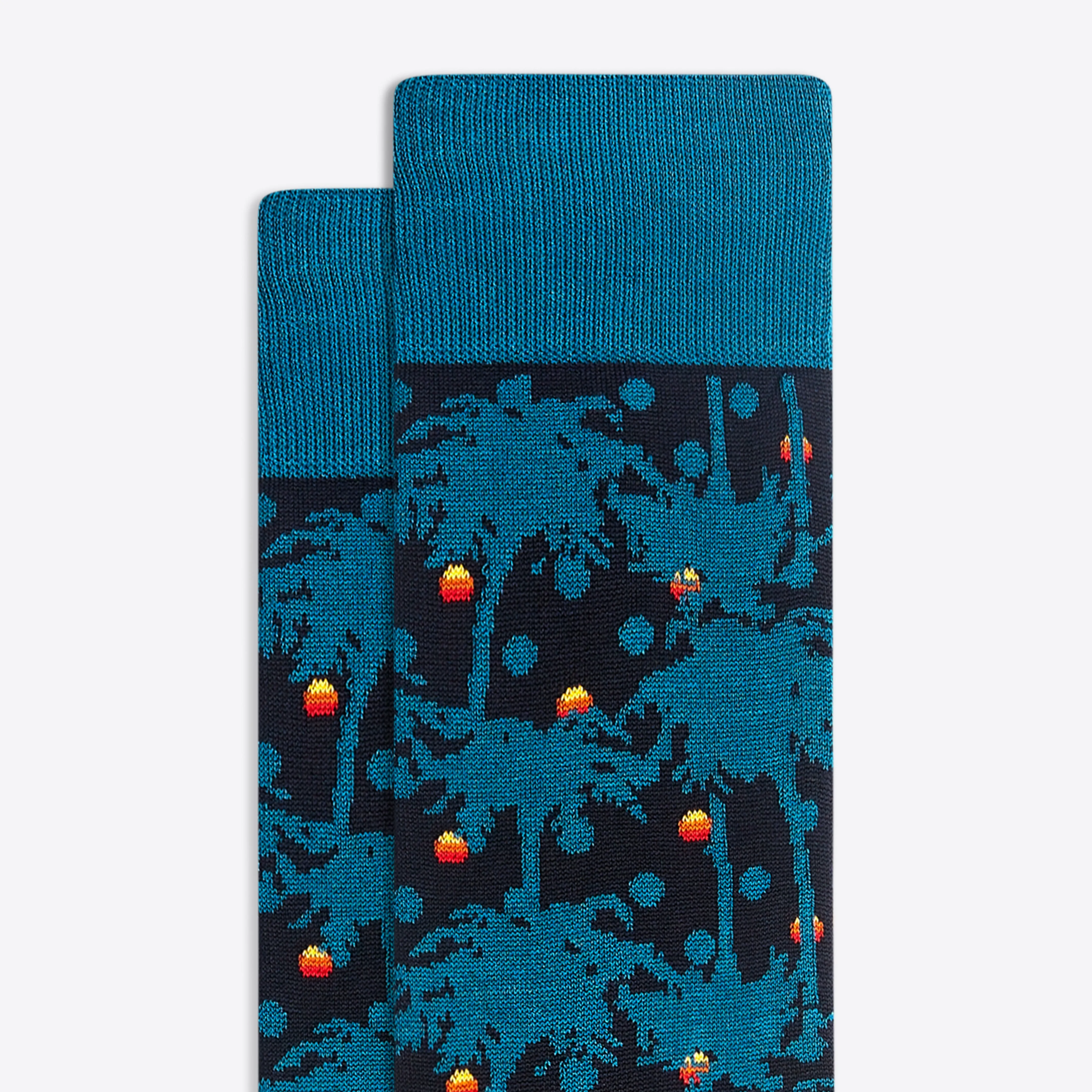 Tropical Sunset Mid-Calf Socks